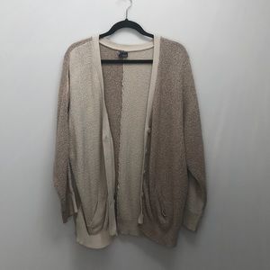 Neutral color block cardigan from urban outfitters